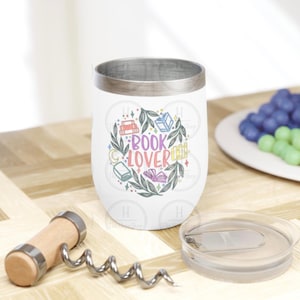 Geschenk für Leser Tumbler - Buch-Liebhaber-Wein-Tasse, Einzigartiges Geschenk für Buchclub, Housewarming & Geburtstag, literarische Kaffee-Reise-Tasse