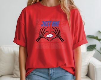 Nur eins bevor ich sterbe, Buffalo Football Tee - Unisex Baumwoll-T-Shirt für Büffel-Fans, Spieltag, Buffalo Mafia, Highmark, Ralph
