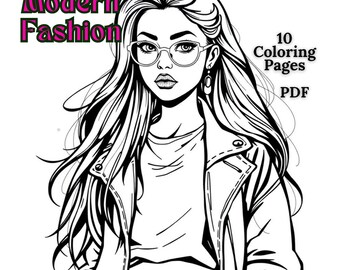 Moderne mode kleurplaten | Eenvoudige graffiti kleurplaten direct downloaden | Afdrukbaar