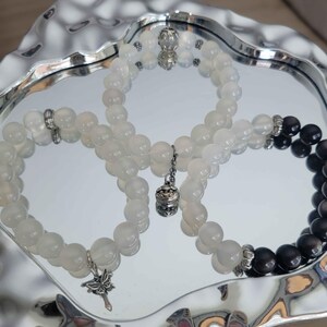 Pure Radiance | Designed Natural White Agate Bracelets