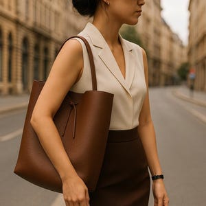 Klassische Leder Tragetaschen, Minimal Design Schultertaschen, Leder Beuteltaschen
