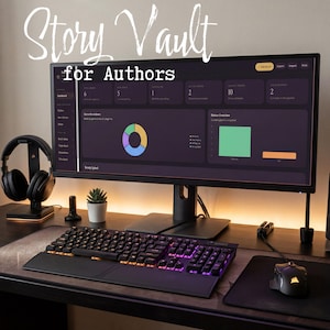 Story Vault Author Book Tracking Tool for Writers | Trope Bank, Character File, Title Bank, Book Ideas | Digital Download HTML App