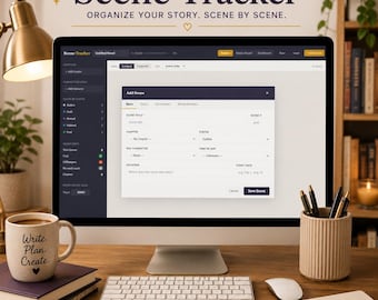 Scene Tracker — Planificateur de scènes de romans pour scénaristes | Progrès du nombre de mots | Tableau d'état Kanban | POV et organisateur de chapitre