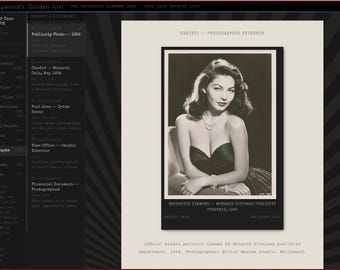 Hollywood's Golden Girl - Solve a 1954 Hollywood Murder Mystery - no printing, no app, no subscription INSTANT DOWNLOAD