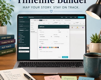 Timeline Builder — Planificateur de chronologie de romans pour écrivains | Traqueur d'arc narratif | Fantastique, fiction historique et contemporaine