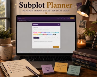 Subplot Planner — Outil d'écriture de romans pour écrivains de fiction | Suivez plusieurs sous-parcelles sur plusieurs livres
