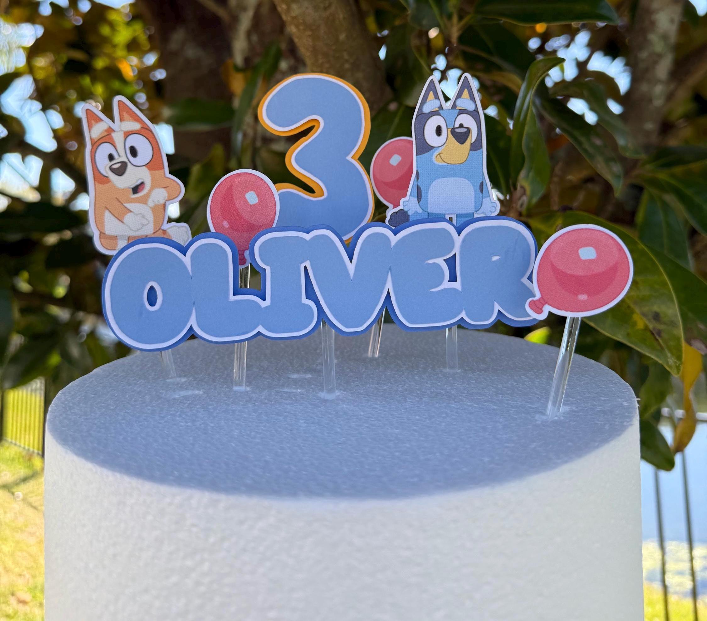 Custom Bluey Cake Topper