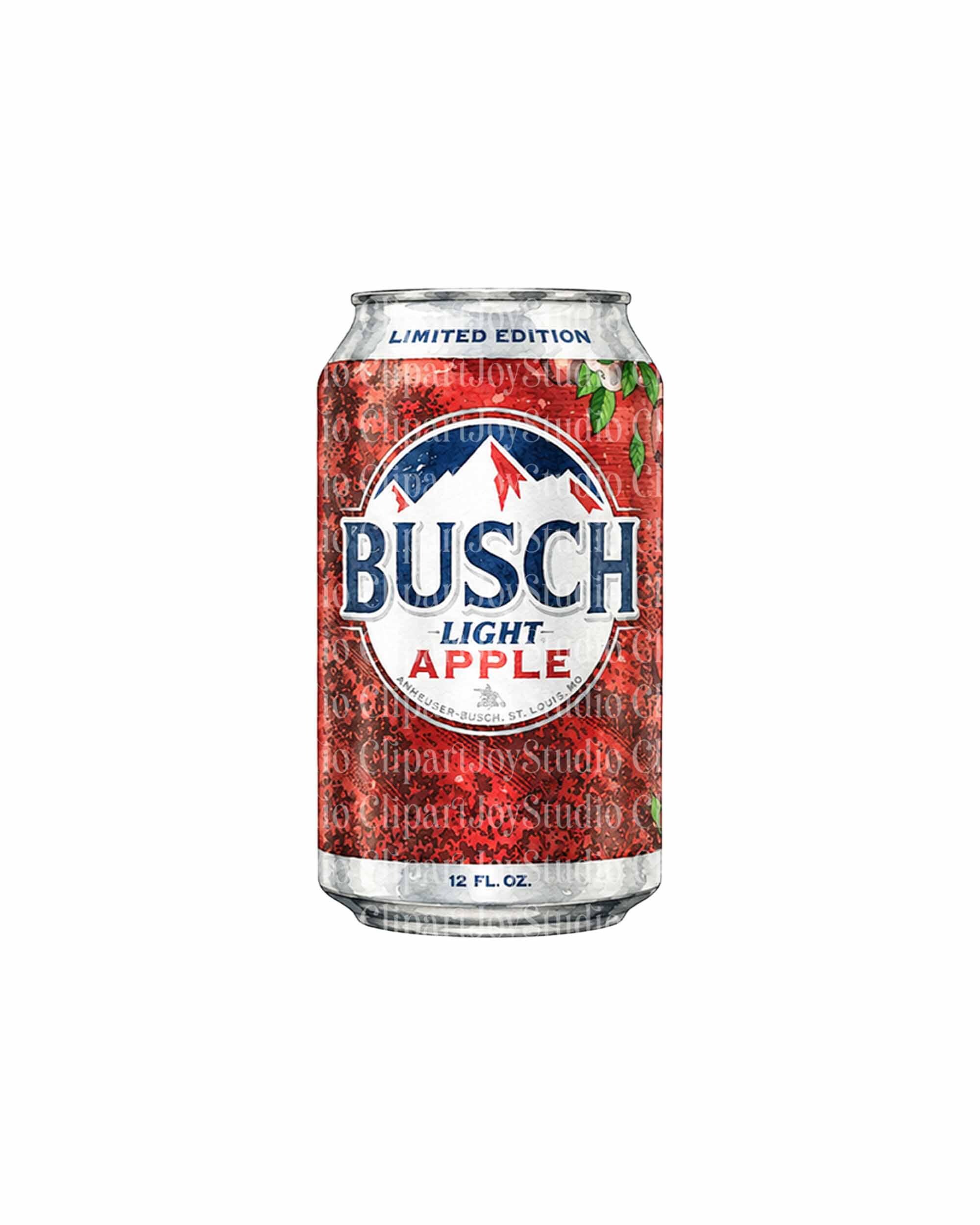 Busch Apple Clipart Bundle - Printable Watercolor Beer PNG Images ...