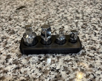 Socket Size Adapter Holder | 1/4", 3/8", 1/2" Drive