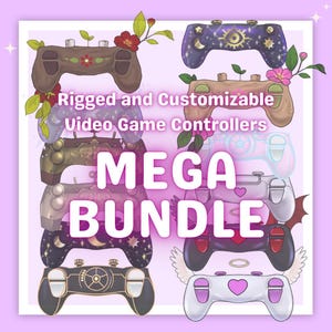 Vtuber Game Controller Asset Bundle: Animated Live2D Arms (PDF Guide Included