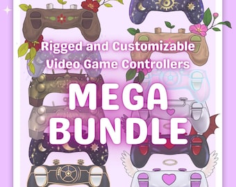 Vtuber Game Controller Asset Bundle: Animated Live2D Arms (PDF Guide Included