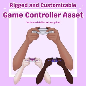 Customizable Rigged Controller Arm: Live2D Vtuber Asset (PDF Setup Guide Included)