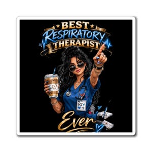Best Respiratory Therapist Ever Magnets | Respiratory Therapist Magnet|rt gift|Respiratory week