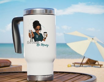 Vaso divertido para terapeutas respiratorios con diseño de prueba de función pulmonar y humor. Regalo para técnicos en espirometría.