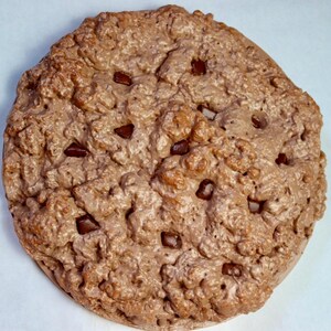 Faux Food, Fake Food Decor: Giant 3D Chocolate Chip Cookie Hanging Wall Art, Maximalist Decor Sculpture Prop, Unique Home Decor, Fake Bake