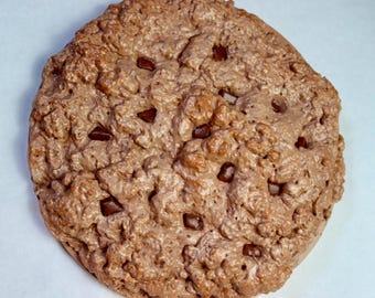 Giant Chocolate Chip Cookie Wall Art: 3D Faux Food Sculpture