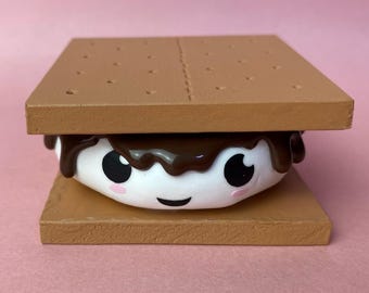 Fake S'more Prop, Handmade Faux Food Decor, Marshmallow Decor, Smore Decor, Table Top Decoration, Fake Dessert, Tiered Tray Decor, Holiday