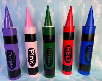 Giant Crayon Prop: Upcycled Back to School Decor with Hidden Storage