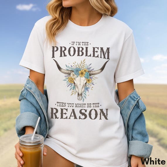 Floral Skull Western T-Shirt: Country Concert Top, Cowgirl Gift