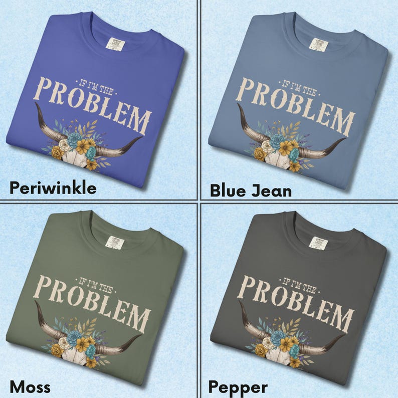 A must-have for country music fans, this Western T-Shirt with Floral Skull adds a vintage twist to any festival outfit. Soft Comfort Colors material makes it a comfy choice for summer, and its retro graphic makes it a top pick for rodeo lovers, vintage tee collectors, and edgy western fashion enthusiasts.