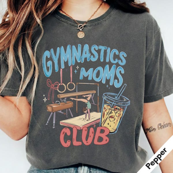 Retro Gymnastics Moms Club T-Shirt: Pick Up Drop Off Era Tee