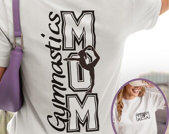 Gymnastics Mom Shirt: Supportive Mama Competition Day Outfit
