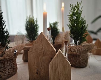 Wooden Oak Cottage, Customizable Decoration