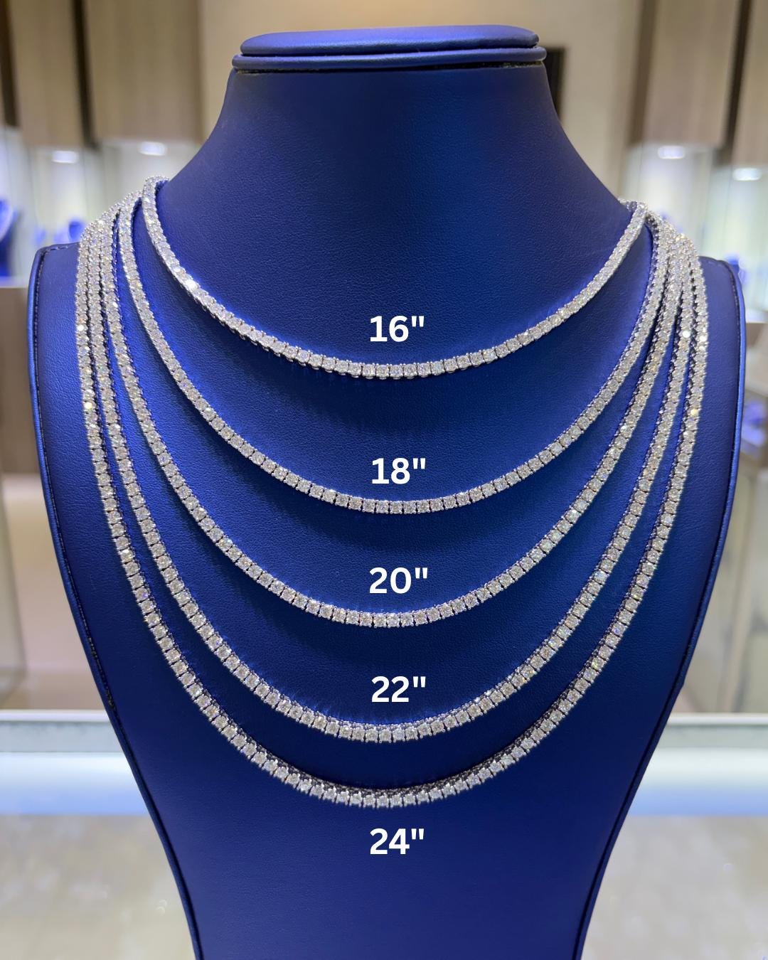 Moissanite Tennis Chain - Etsy New Zealand