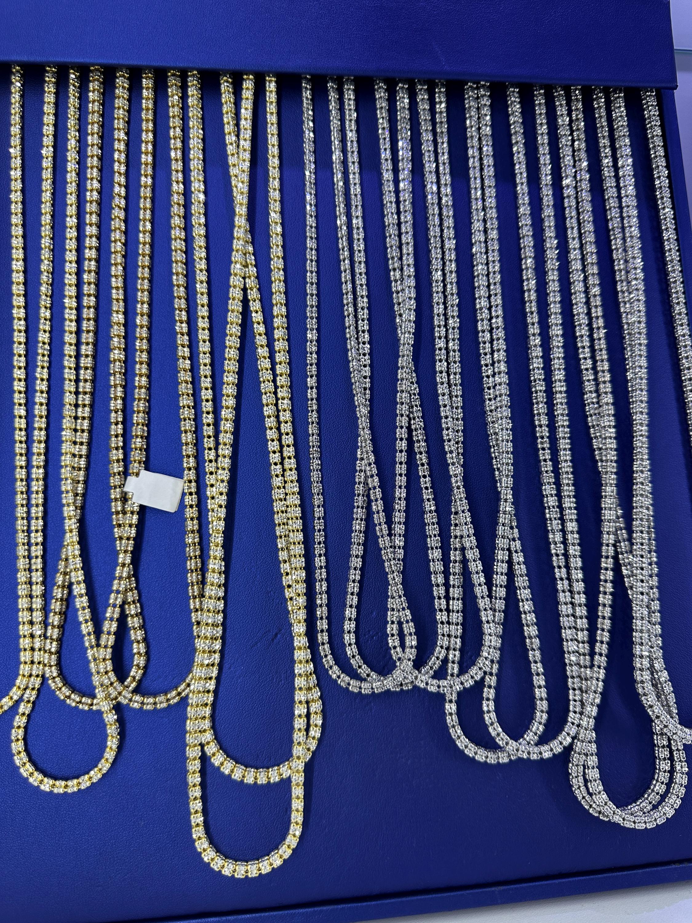 14k Solid Gold Diamond Cut Ice Link Chain Necklace | SHEIN South Africa