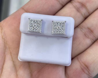 Classic 3.0CT D Color Moissane orecchini da uomo originali 925 argento 2CT Round Diamond Piercing Studs gioielli da donna per feste di matrimonio  36