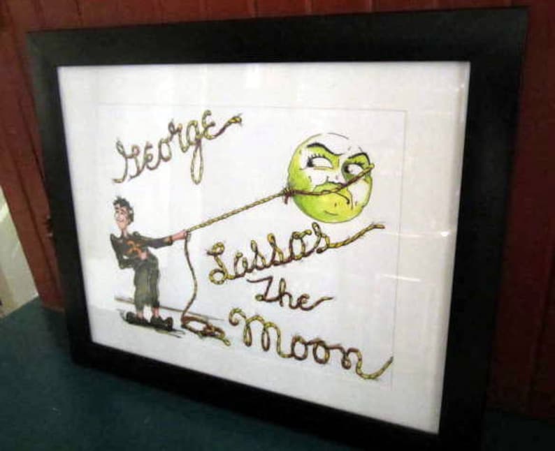 George Lassos Mond-Reproduktion-Kunstdruck - Weihnachts-Geschenk Bild 1