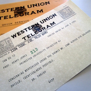 Indiana Jones 1924 Telegram Replica Prop