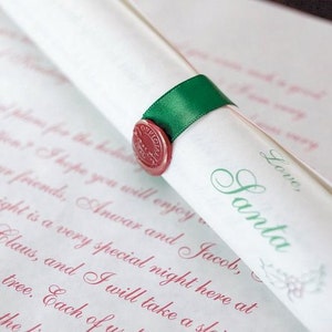 Deluxe Personalized Scroll from Santa Claus in Candy Cane Tube with Reindeer Food