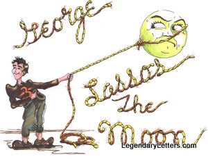 George Lassos the Moon Reproduction Art Print Christmas Gift - Etsy