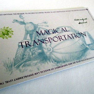 British Magic Government Motorcycle Ticket