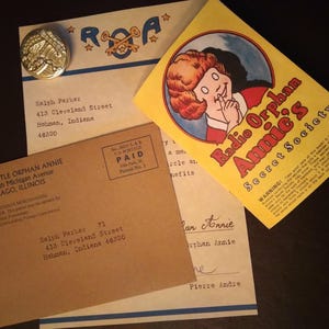 Radio Orphan Annie Letter Personalized