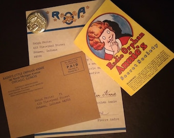 Radio Orphan Annie Letter Personalized