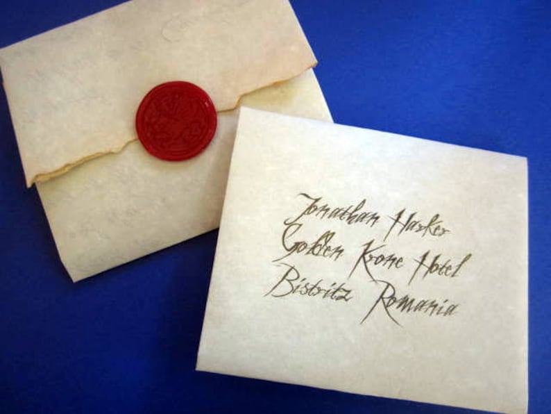 Dracula's Letter to Jonathan Harker Replica Prop Personalized image 1