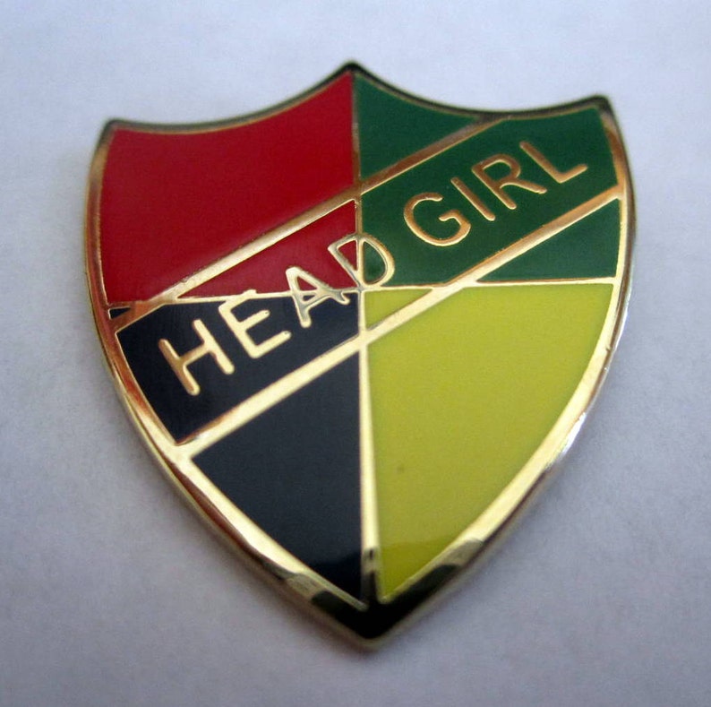 School Head Boy or Head Girl Badge / 1 Pin Head Girl