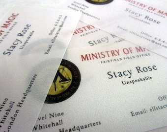 Magic Government Business Cards Set of 10
