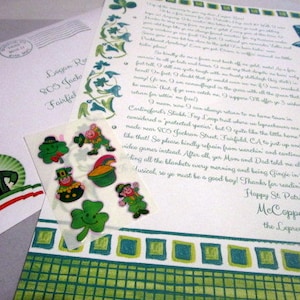 Carta de un duende para el Día de San Patricio Personalizada