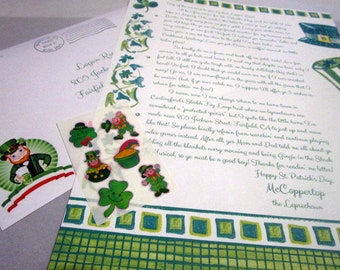 Letter from a Leprechaun for St. Patrick's Day Personalized