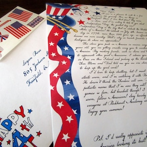 Carta do Tio Sam com carimbo postal da Independência Personalizada