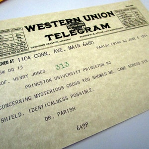 Indiana Jones 1924 Telegram Replica Prop - Etsy
