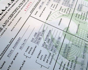Wizarding Fans Marriage License Certificate - British or American