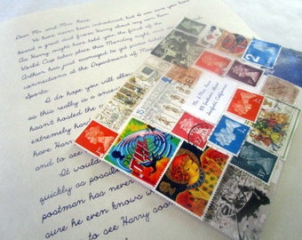 World Cup Invitation Letter covered in stamps