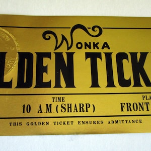 100 Golden Ticket Custom Prop Replicas (modern)