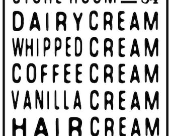 Chocolate Factory Cream Sign Replica - Digital File Download