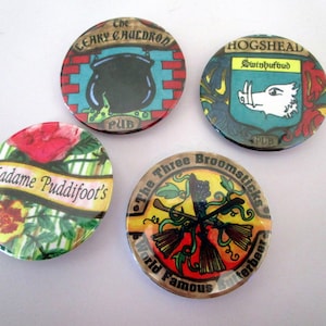 Magic Pub or Tea Room Button / 2.25&quot; Pin