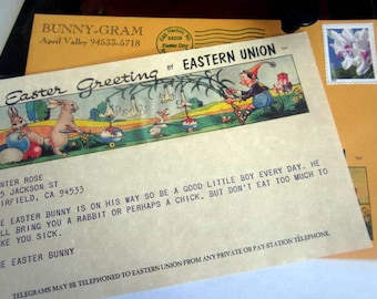 Easter Telegram /  Bunny-Gram Personalized